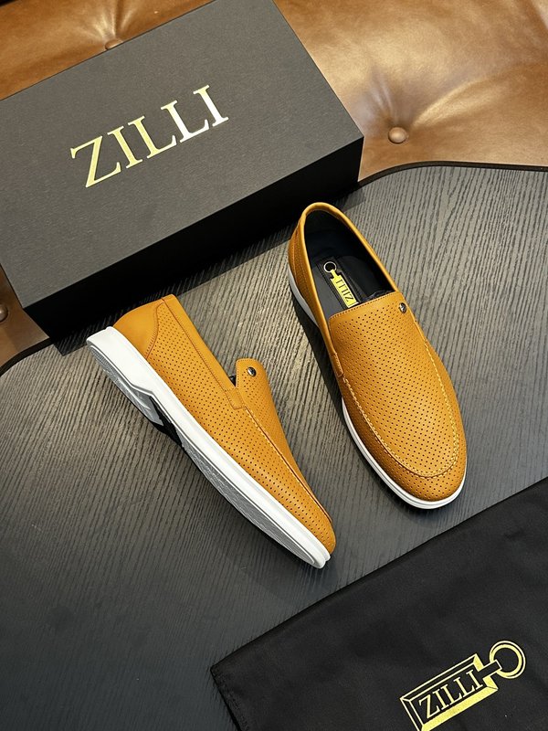 Zilli 이탈리아 남성 수제 송아지 가죽 구두 001-175801