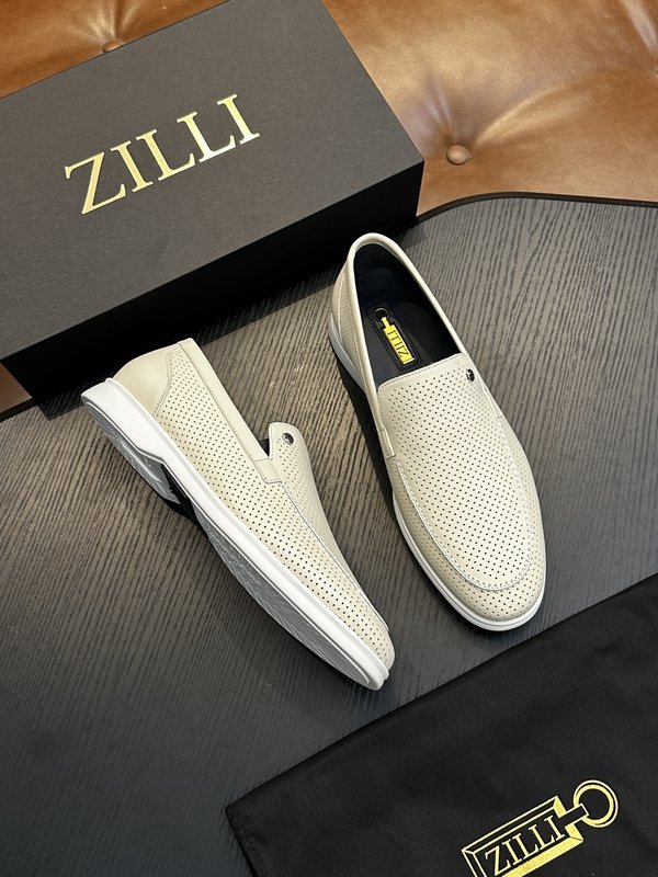 Zilli 이탈리아 남성 수제 송아지 가죽 신발 001-175803