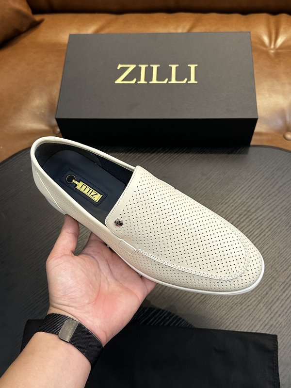 Zilli 이탈리아 남성 수제 송아지 가죽 신발 001-175803