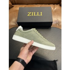 Zilli 이탈리아 수제 송아지 가죽 남성 캐주얼 슈즈 001-175806