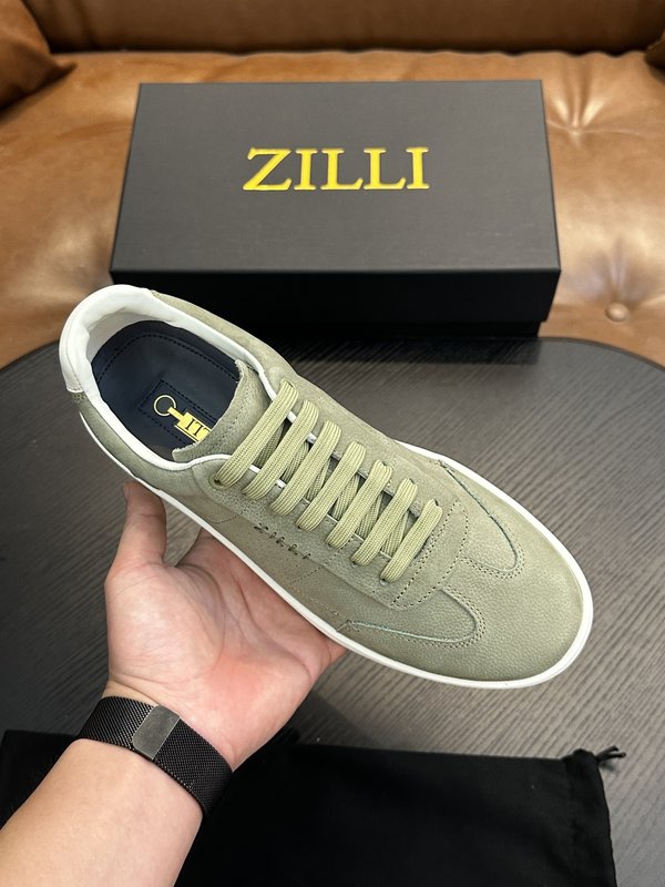Zilli 이탈리아 수제 송아지 가죽 남성 캐주얼 슈즈 001-175806