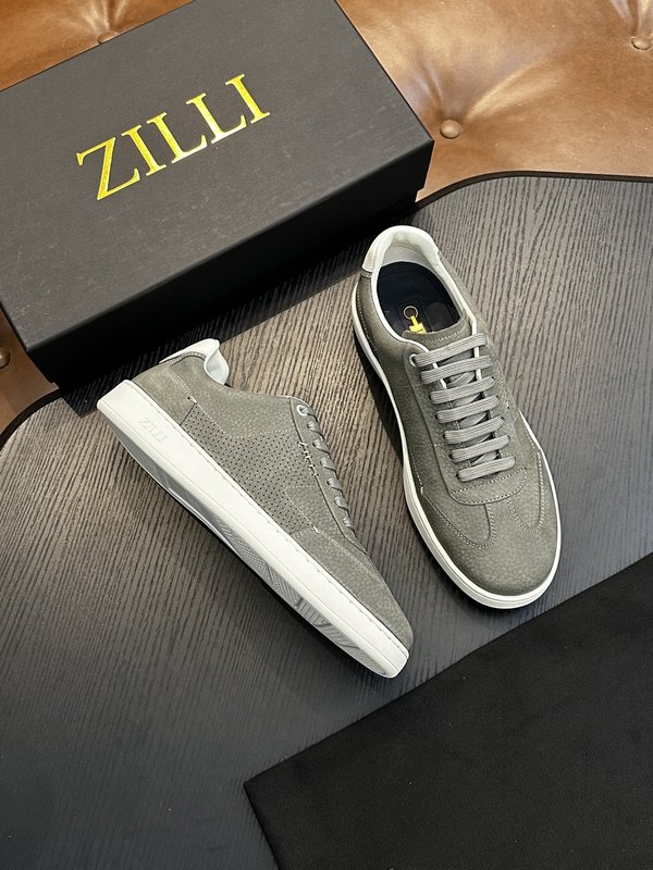 Zilli 이탈리아 수제 송아지 가죽 남성 캐주얼 슈즈 001-175807
