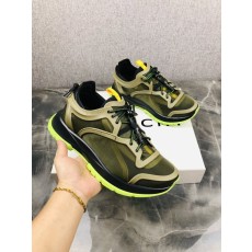 지바시 블랙 군그린 로우탑 캐주얼 스니커즈 001-175940