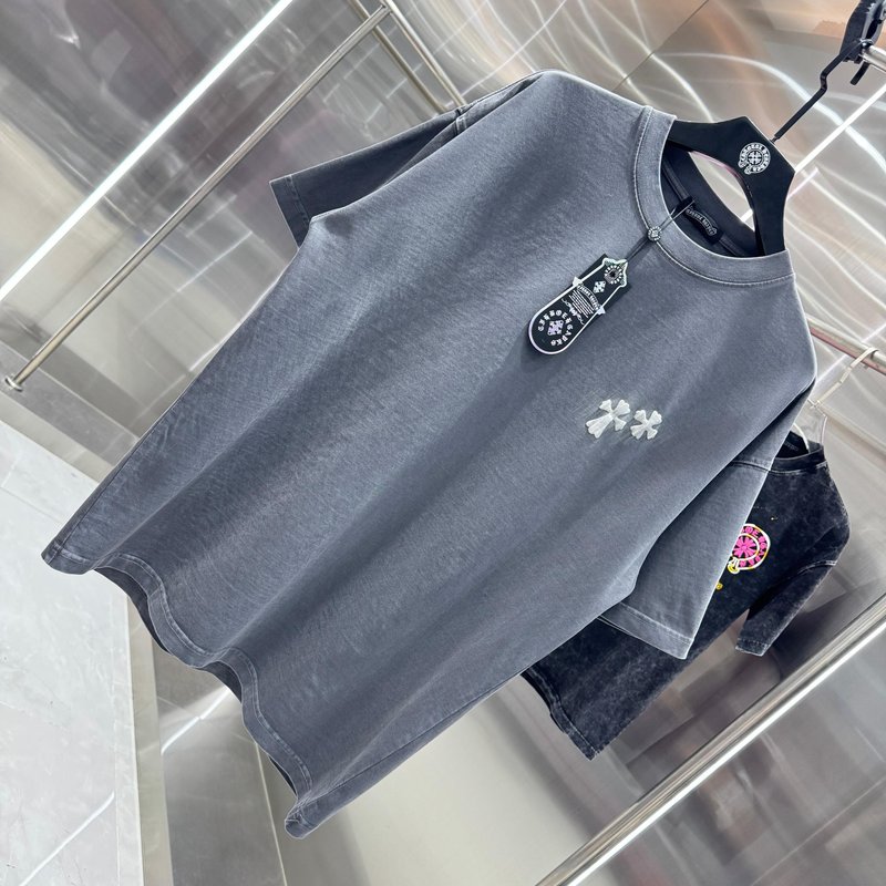 크롬하츠 CH春夏 수제 프린팅 반팔 티셔츠 001-175990