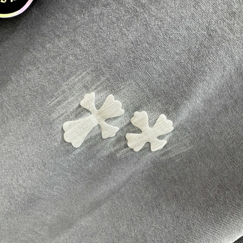 크롬하츠 CH春夏 수제 프린팅 반팔 티셔츠 001-175990