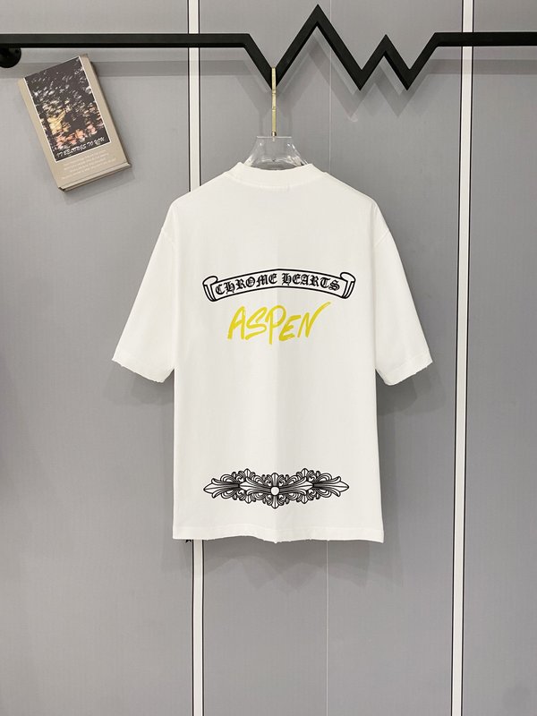 크롬하츠 중량감 순면 빈티지 가공 반팔 티셔츠 001-175998
