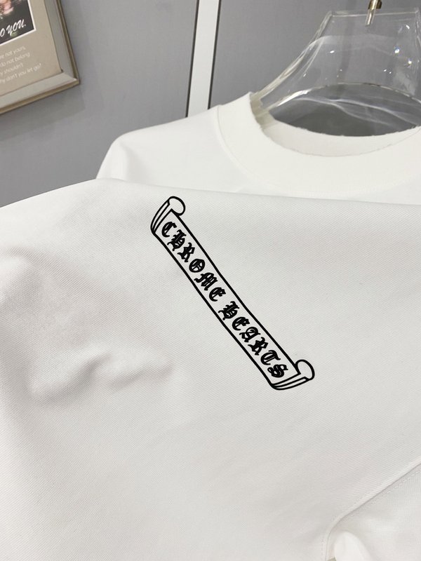 크롬하츠 중량감 순면 빈티지 가공 반팔 티셔츠 001-175998