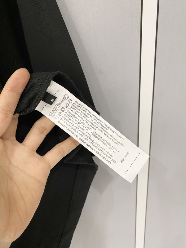 크롬하츠 중량감 순면 하이넥 반팔 티셔츠 001-175999