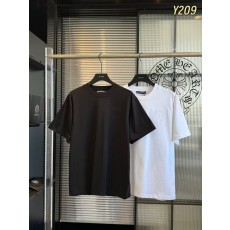 크롬하츠 26早春 남성 반팔 티셔츠 앞뒤 자수 001-176015