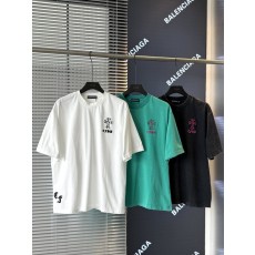 크롬하츠 크로스 패치 자수 여름 반팔 티셔츠 001-176029