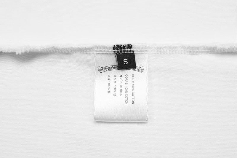 크롬하츠 말발찌 자수 중량감 워싱 반팔 티셔츠 001-176074