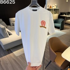 크롬하츠 26SS 신상 자수 로고 반팔 티셔츠 001-176078