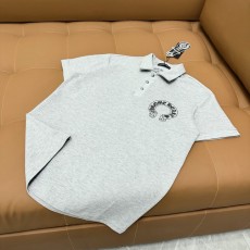 크롬하츠 헤비듀티 말발굽 산스크리트 로고 티셔츠 001-176097