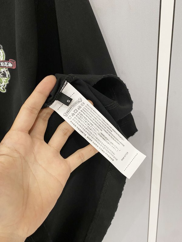 크롬하츠 중량감 순면 빈티지 가공 반팔 티셔츠 001-176165