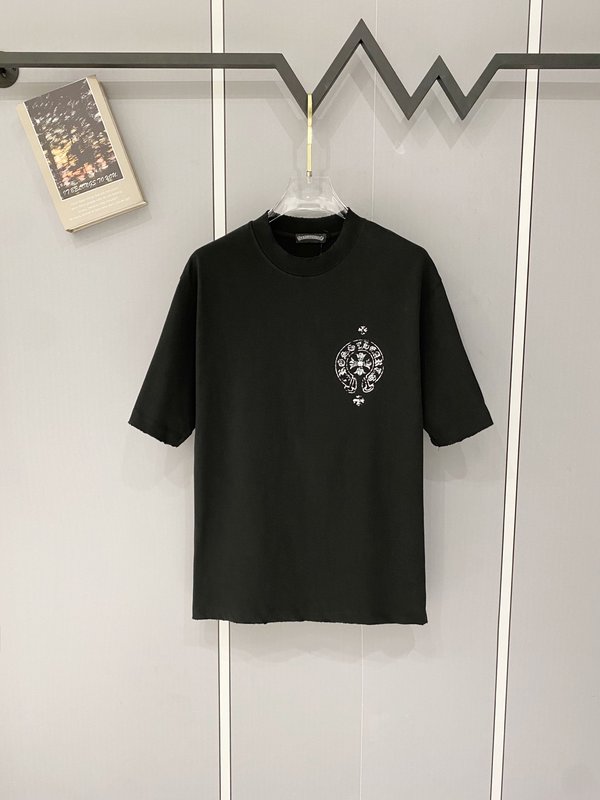 크롬하츠 중량감 순면 빈티지 가공 반팔 티셔츠 001-176167