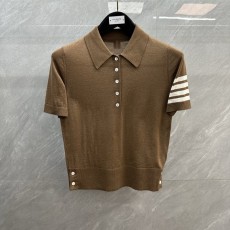 톰브라운 여성 울 4 바 스트라이프 셔츠 001-176214