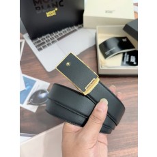 몽블랑 자동 버클 벨트 3.4cm 폭 001-176254