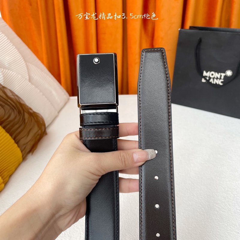 몬블랑 남성용 수입 소가죽 벨트 비즈니스 스타일 001-176262