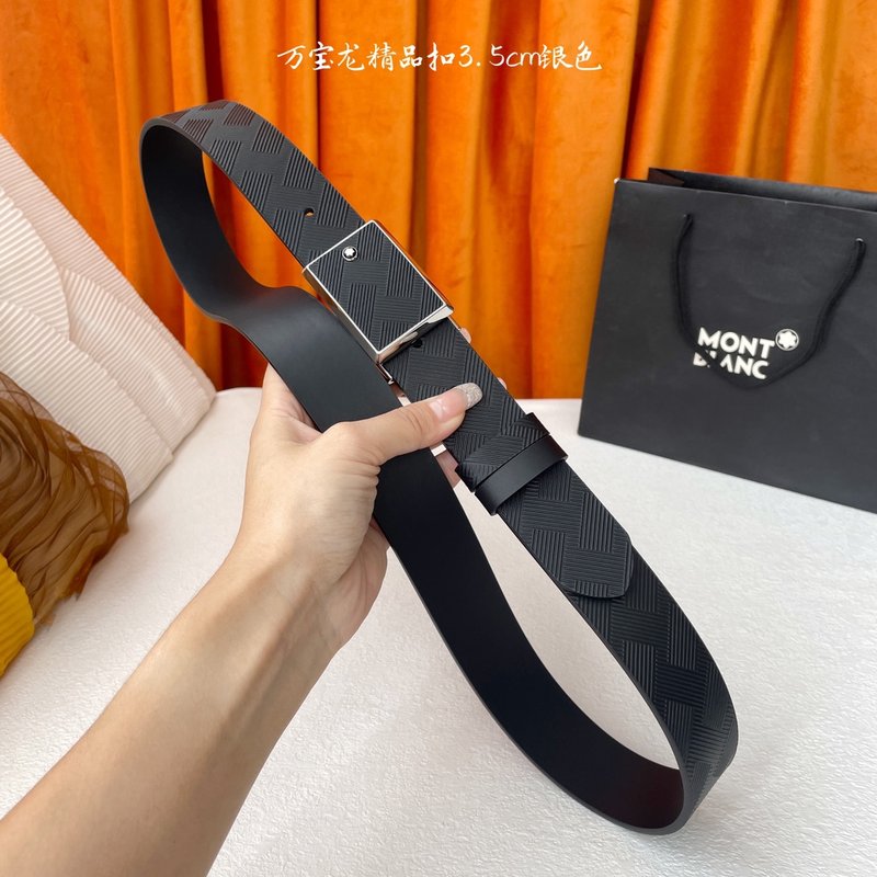 몽블랑 남성용 수입 소가죽 벨트 3.5cm 001-176265