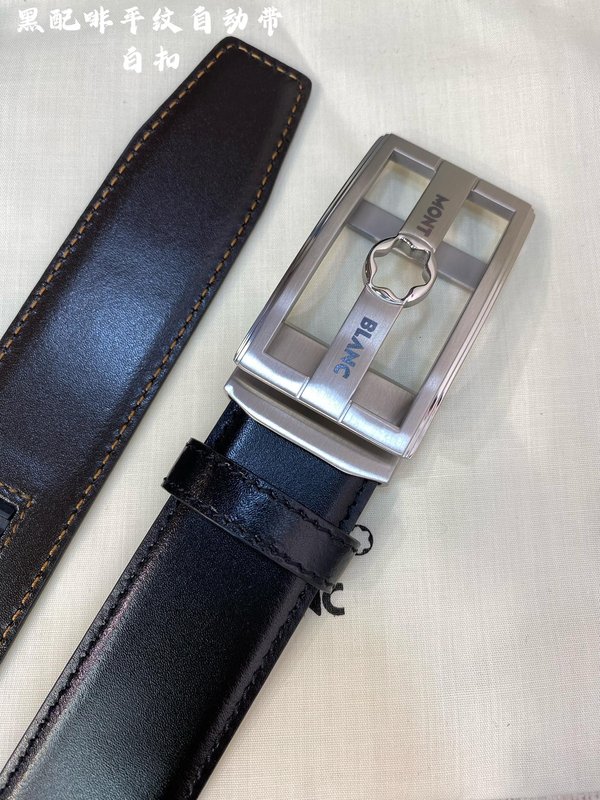 몽블랑 남성용 오토매틱 벨트 34MM 스틸 버클 001-176273