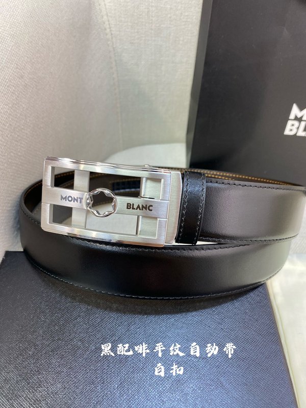 몽블랑 남성용 오토매틱 벨트 34MM 스틸 버클 001-176273