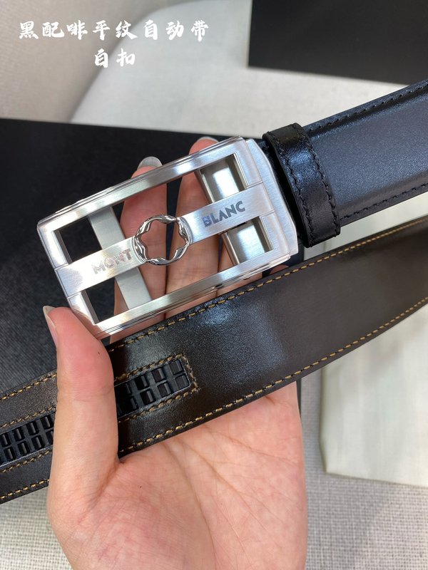 몽블랑 남성용 오토매틱 벨트 34MM 스틸 버클 001-176273