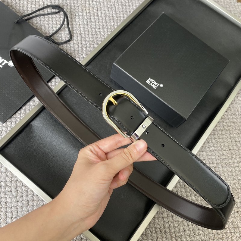 몬블랑 간시오 하드웨어 조절 벨트 3.5cm 001-176289