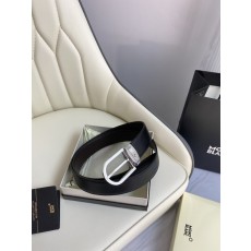 몽블랑 3.5cm 폭 소 가죽 핀 버클 비즈니스 벨트 001-176300