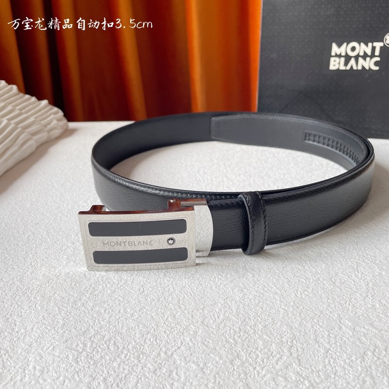 몬블랑 남성 수입 소가죽 자동 버클 벨트 001-176302