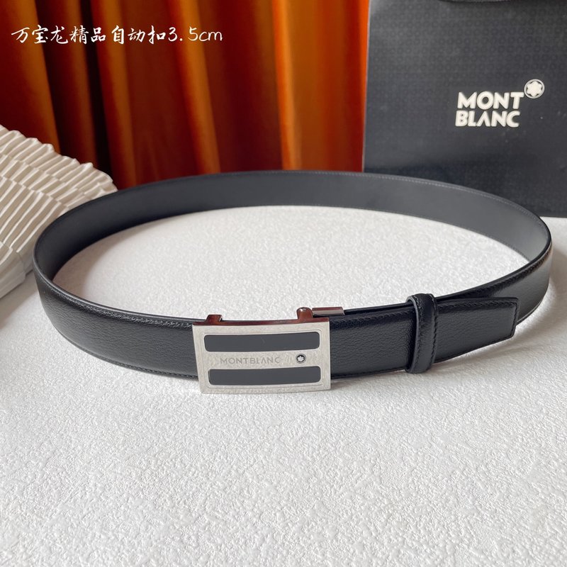 몬블랑 남성 수입 소가죽 자동 버클 벨트 001-176302
