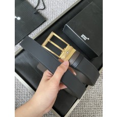몬블랑 블랙 골드 버클 조절식 벨트 001-176304