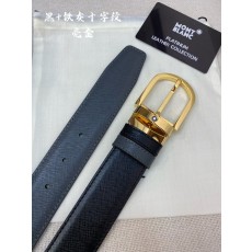 몽블랑 소 가죽 핀 버클 비즈니스 벨트 001-176312