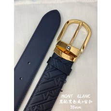 몽블랑 비즈니스 캐주얼 소가죽 벨트 001-176322