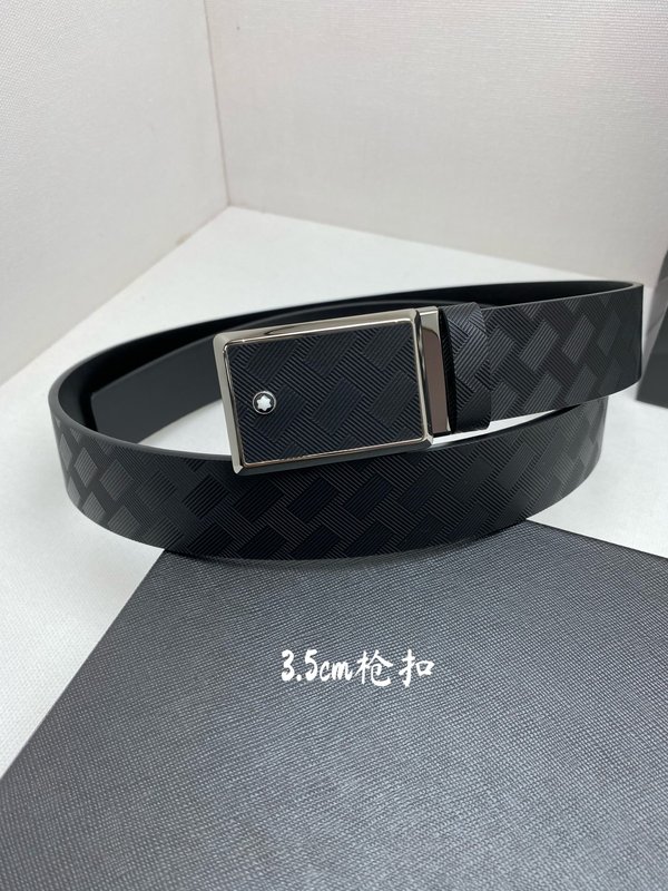 몬블랑 소 가죽 핀 버클 비즈니스 캐주얼 벨트 001-176330