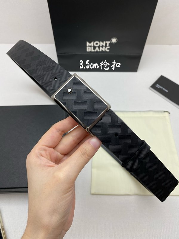 몬블랑 소 가죽 핀 버클 비즈니스 캐주얼 벨트 001-176330