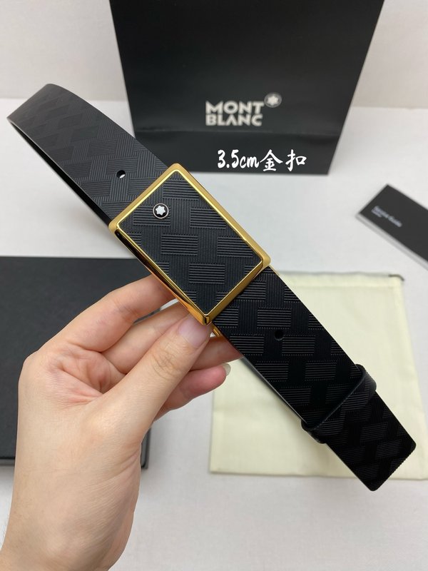 몽블랑 비즈니스 캐주얼 소가죽 벨트 001-176331