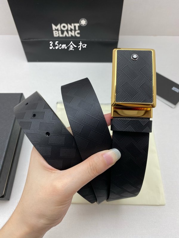 몽블랑 비즈니스 캐주얼 소가죽 벨트 001-176331