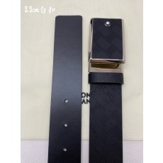 몽블랑 3.5cm 폭 소 가죽 핀 버클 벨트 001-176332