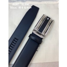 몽블랑 남성용 자동 벨트 34MM 폭 스틸 버클 001-176340