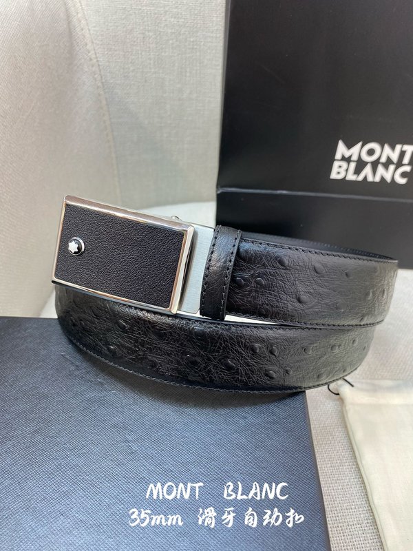 몽블랑 남성 자동 벨트 34MM 폭 316 스틸 버클 001-176341