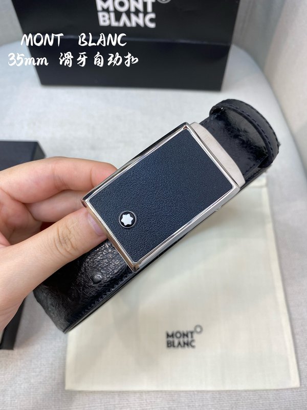 몽블랑 남성 자동 벨트 34MM 폭 316 스틸 버클 001-176341
