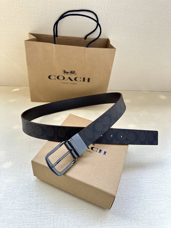 COACH 양면 스포츠 송아지 가죽 커스터마이즈 벨트 001-176354