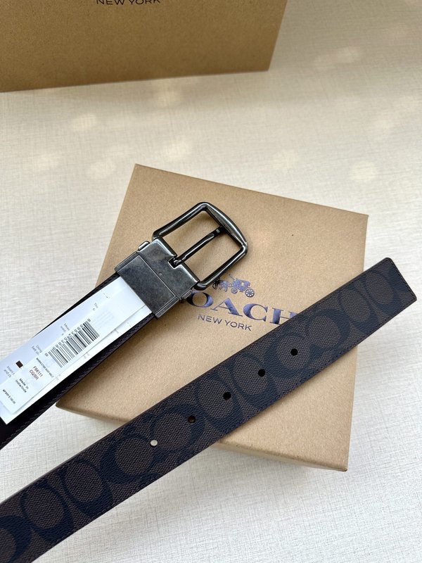 COACH 양면 스포츠 송아지 가죽 커스터마이즈 벨트 001-176354