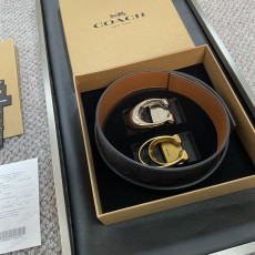 COACH 코치 남성용 버클 교체 가능 벨트 3.5cm 001-176355