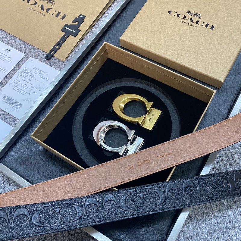 코치 Coach 교체 가능 버클 로고 벨트 001-176359