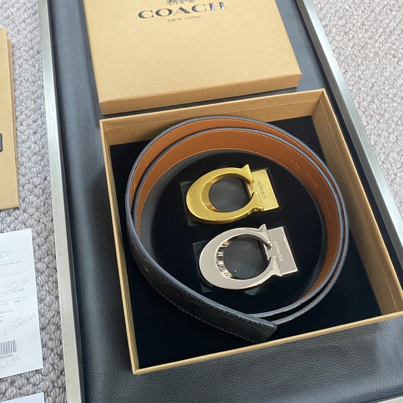 코치 Coach 교체 가능 버클 로고 벨트 001-176359