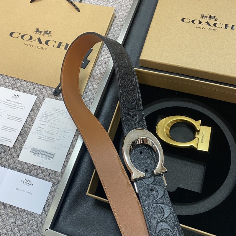 코치 Coach 교체 가능 버클 로고 벨트 001-176359