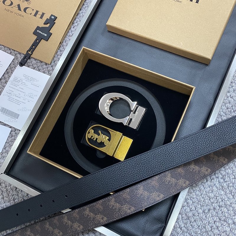 COACH 코치 시그니처 벨트 교체형 버클 3.5cm 001-176361