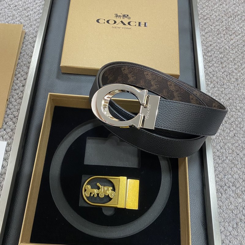 COACH 코치 시그니처 벨트 교체형 버클 3.5cm 001-176361