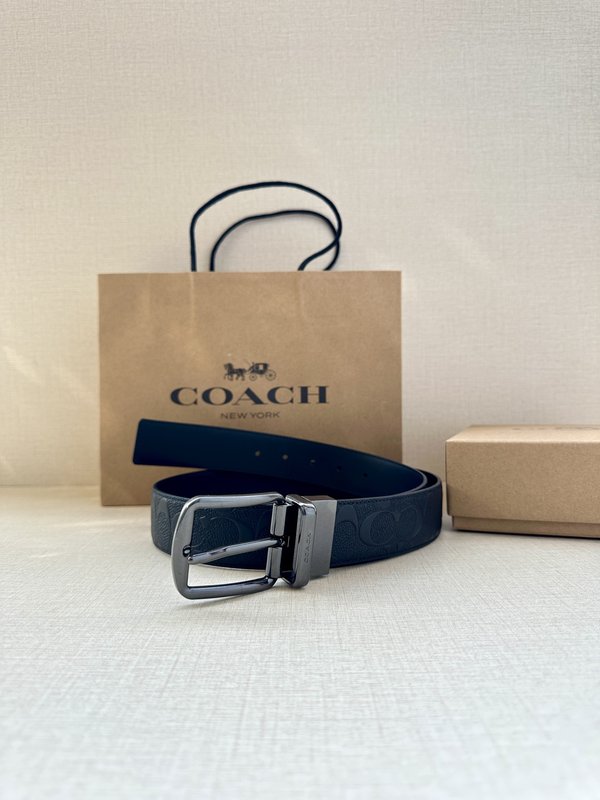 COACH 양면 스포츠 송아지 가죽 커스터마이즈 벨트 001-176365